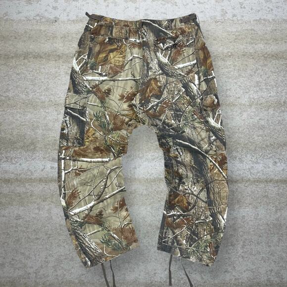Realtree Other - Vintage Realtree Hunting Camo Tactical Pants Baggy Wide Leg Cargos Woodland 90s